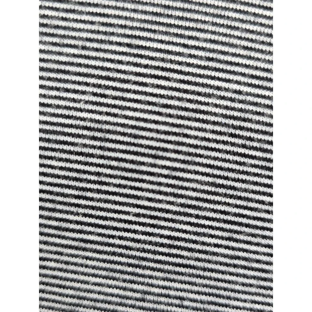 Lands End Womens 3X Navy Black White Stripe Short Sleeve Pullover Tunic Top